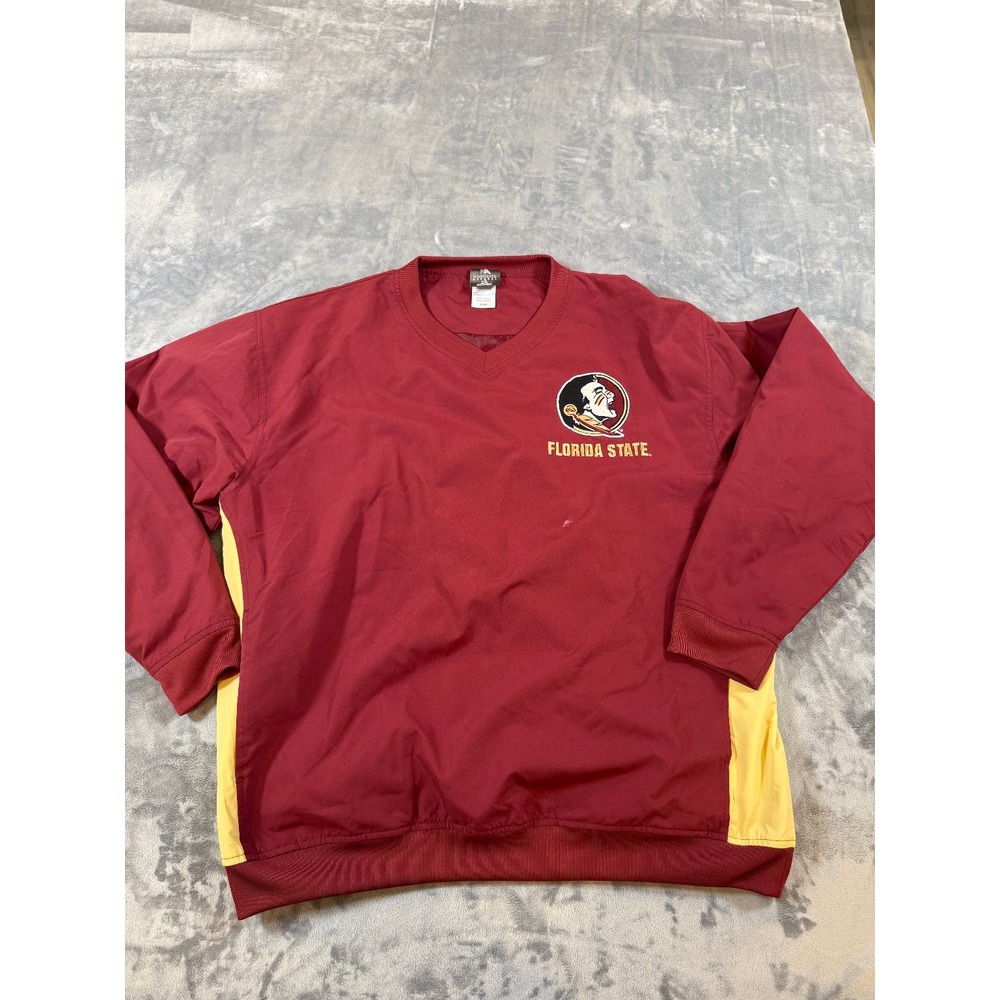 Florida State Seminoles FSU Knights Apparel Pullover Windbreaker Jacket L/G